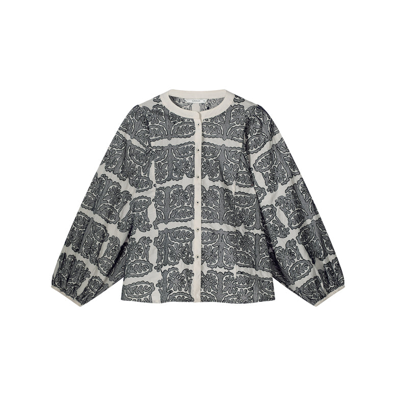 Longsleeve Blouse Tile Embroidery