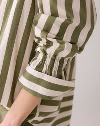 Shirt Blouse with Stripe Print