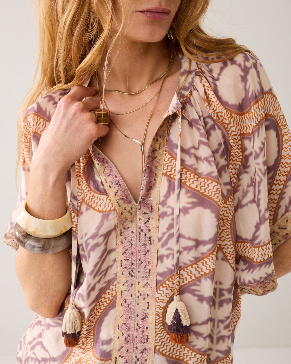 Art Deco Viscose Top