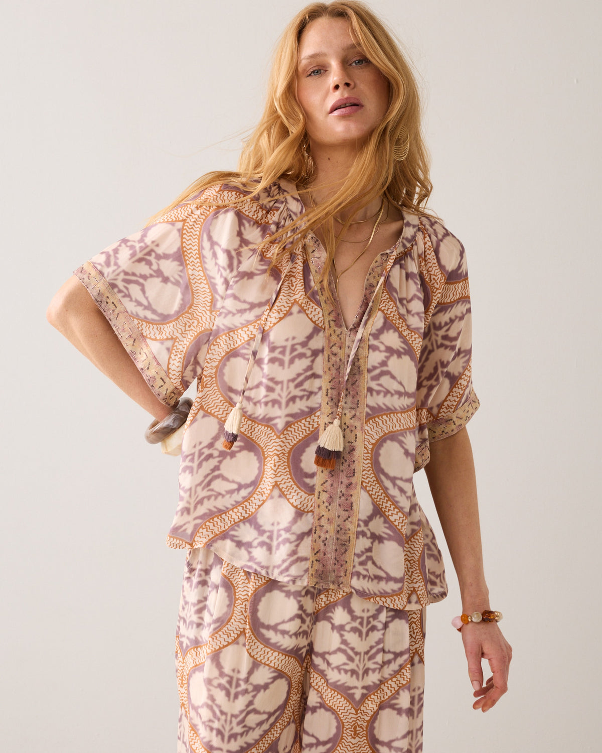 Art Deco Viscose Top