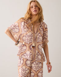 Art Deco Viscose Top
