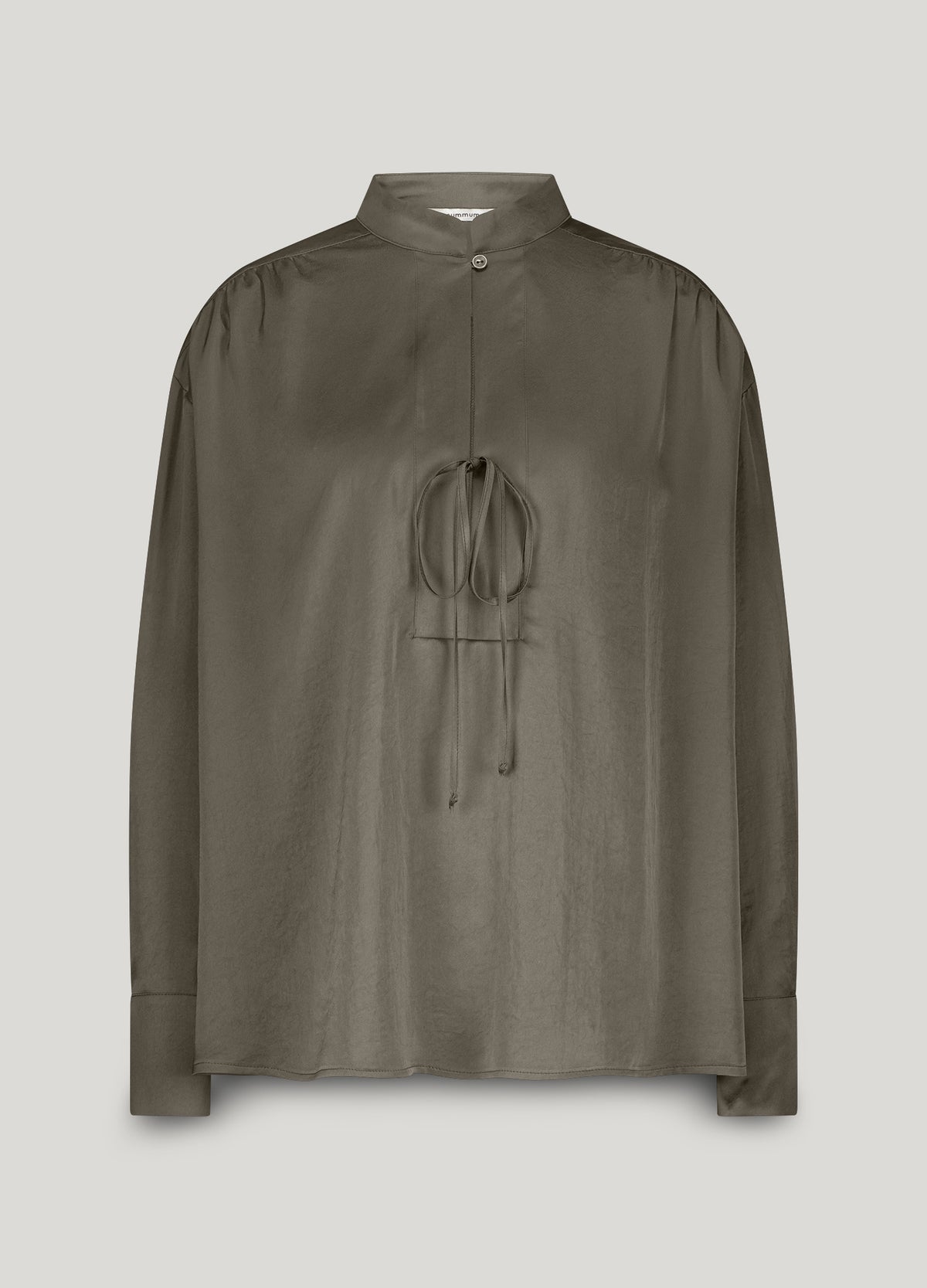 Shiny Top with Bow Fastening