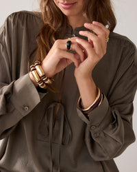 Shiny Top with Bow Fastening