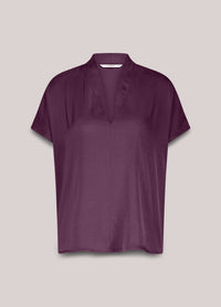 Shiny V-neck Top