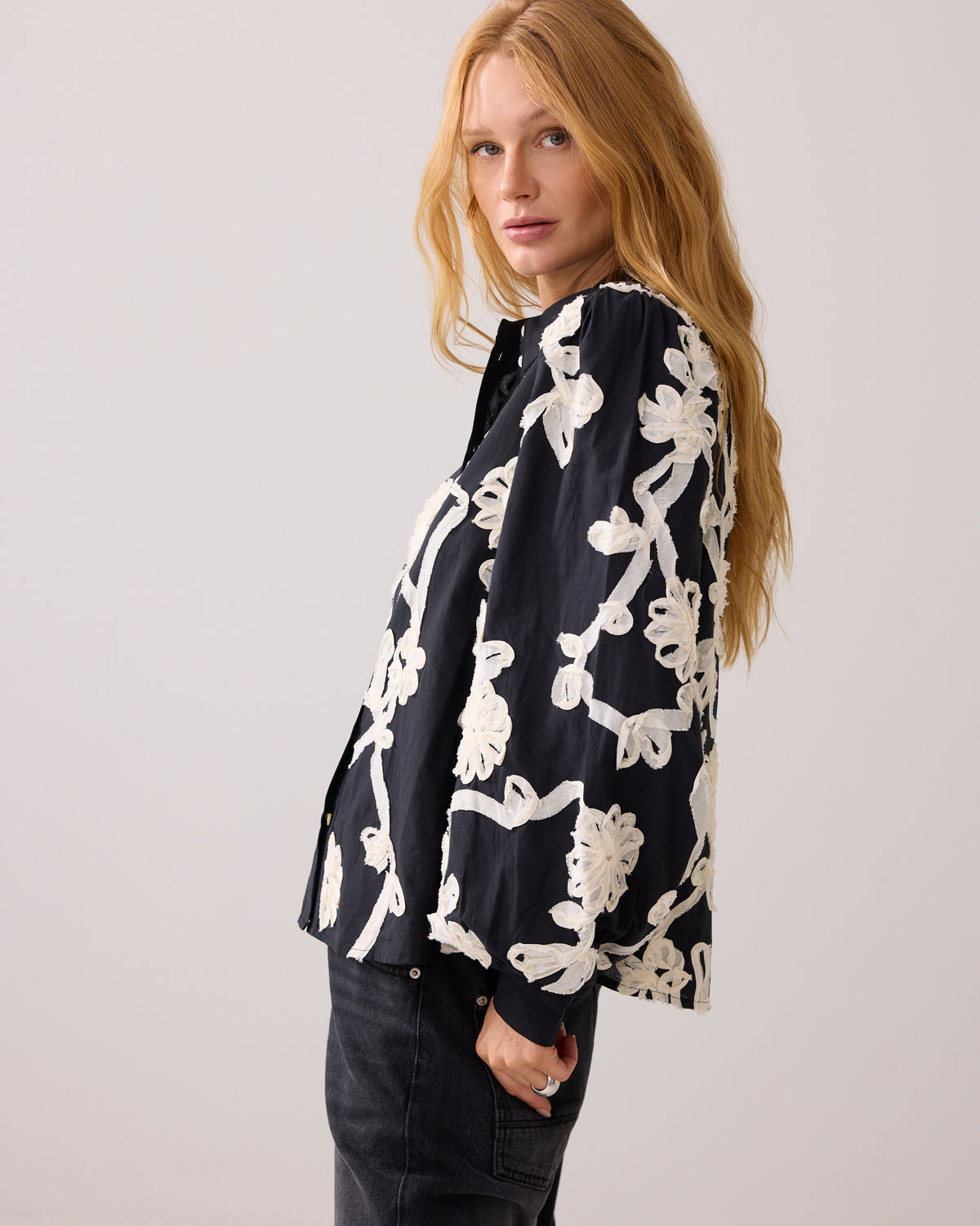 Flower Tape Blouse