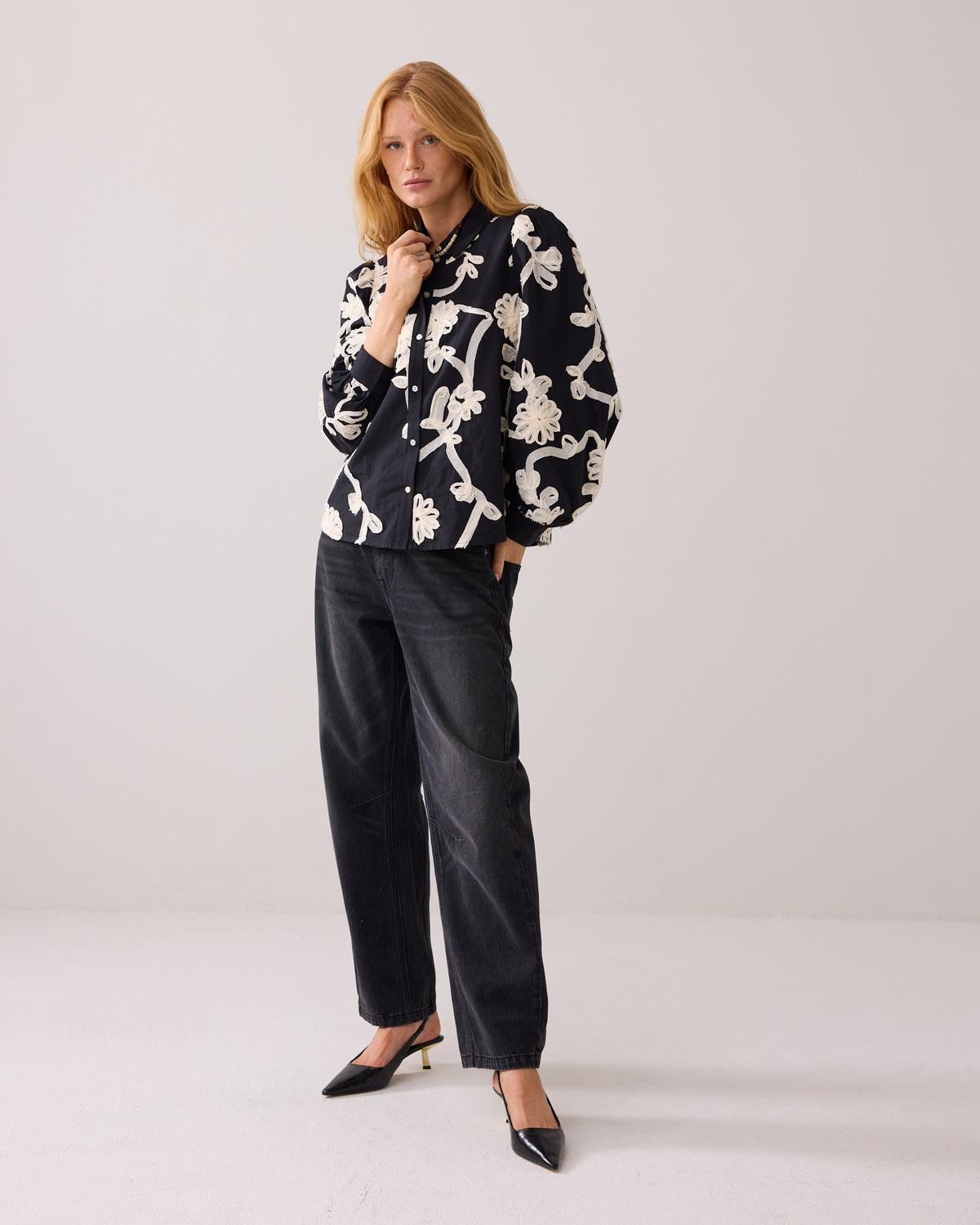 Flower Tape Blouse