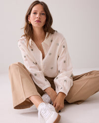 A-line Blouse with Sequins