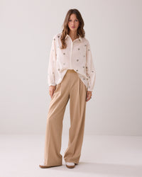 A-line Blouse with Sequins