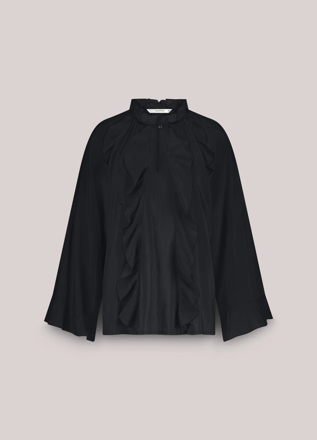 Shiny Top with Ruffles