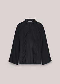 Shiny Top with Ruffles