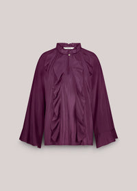 Shiny Top with Ruffles