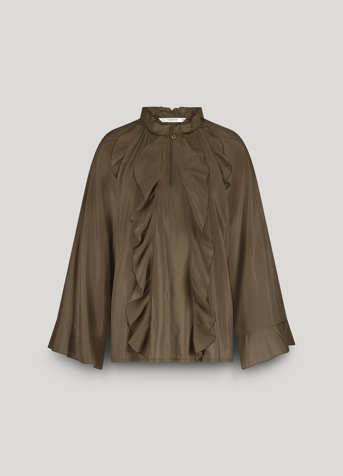 Shiny Top with Ruffles