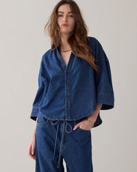 Denim Kimono Blouse