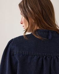 Lurex Denim Blouse Cotton