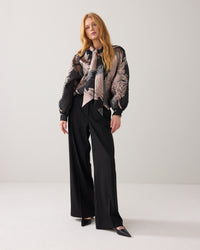 Jacquard Leaves Top