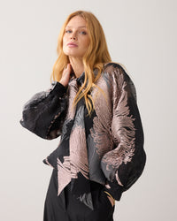 Jacquard Leaves Top