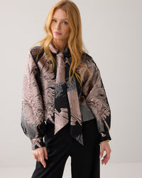 Jacquard Leaves Top