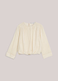 Pleated Top with Sheen