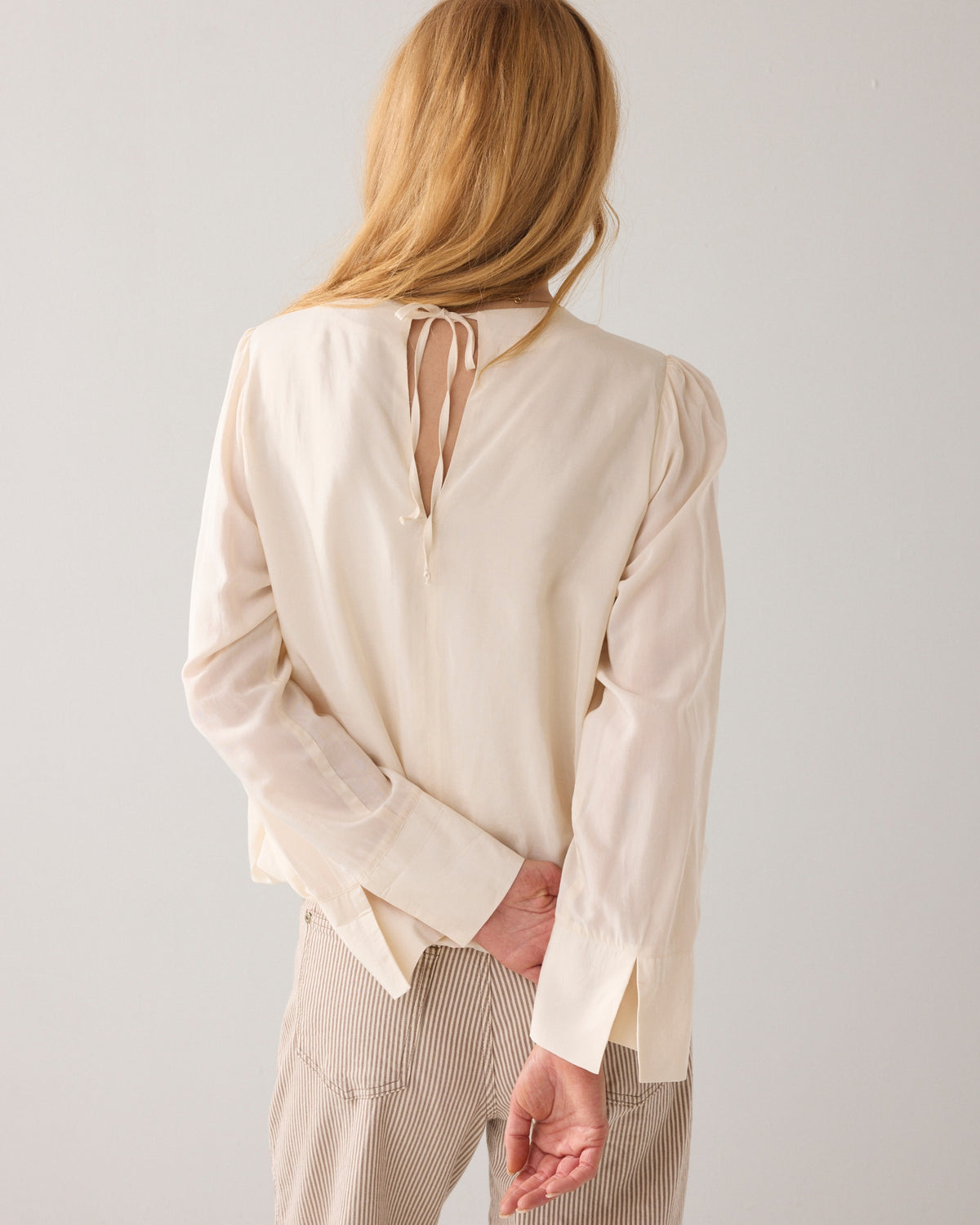 Pleated Top with Sheen