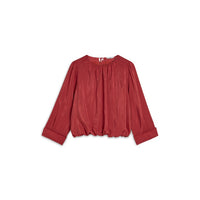 Pleated Top with Sheen