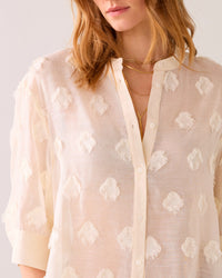 A-line Blouse with 3D Dots