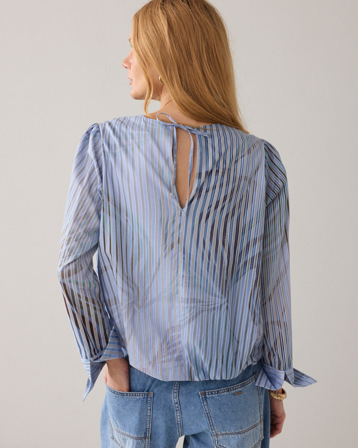 Pleated Top with Print