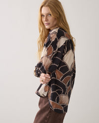 Loose-fitting Blouse with Print