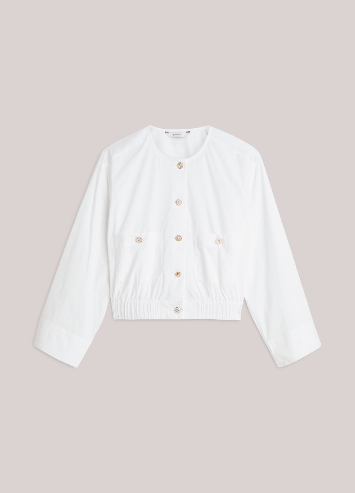 Crispy Poplin Blouse Jacket
