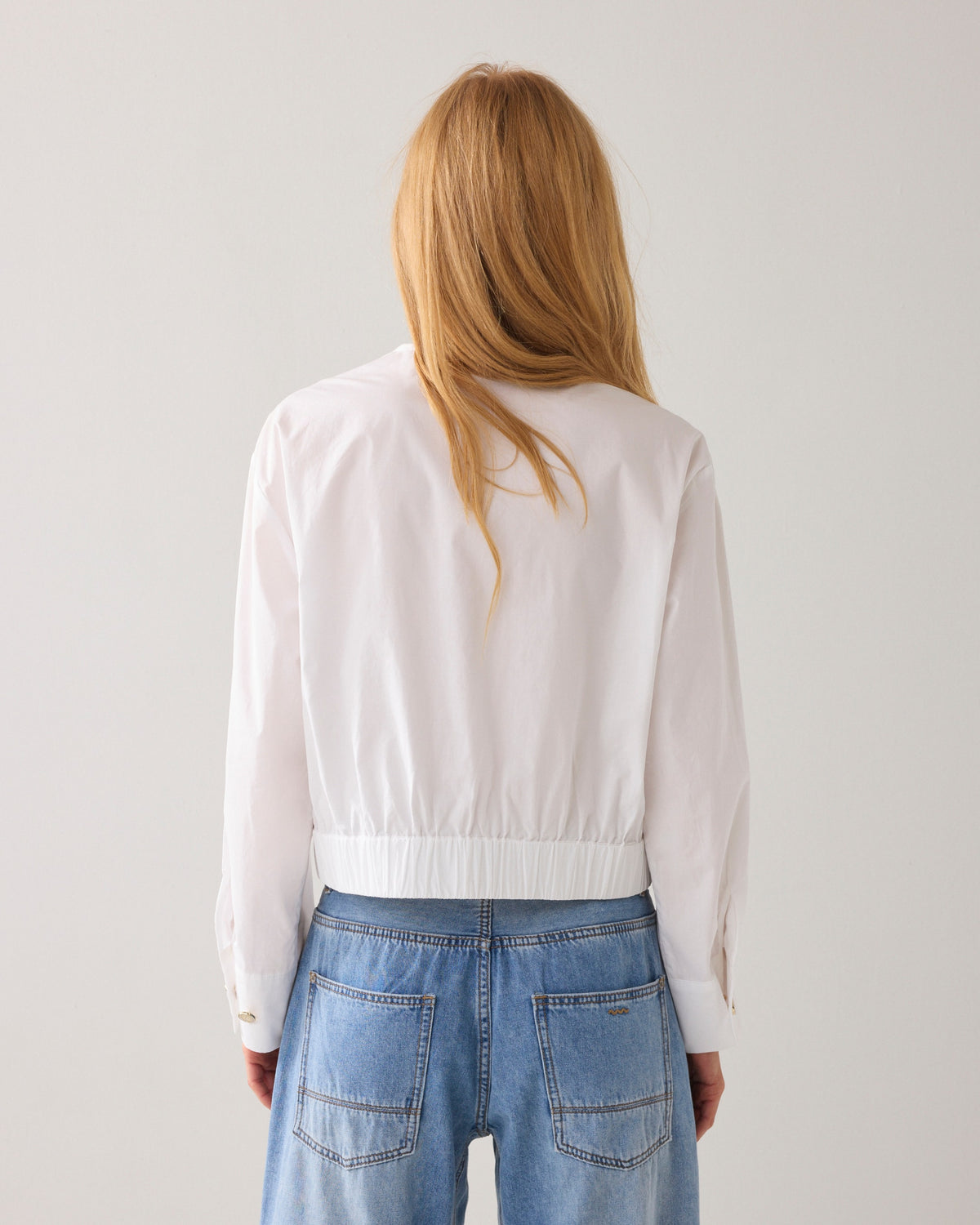 Crispy Poplin Blouse Jacket