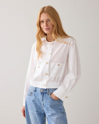 Crispy Poplin Blouse Jacket