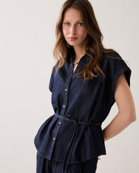 Blouse in Rinse Wash