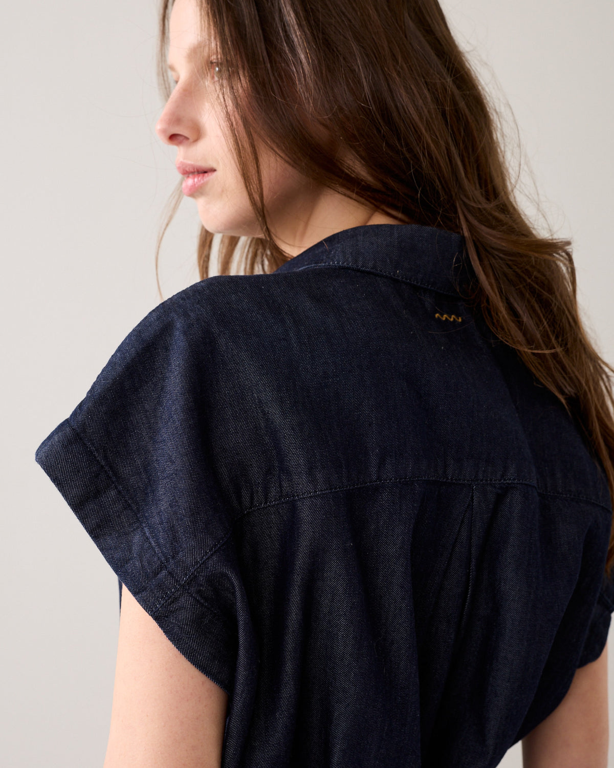 Blouse in Rinse Wash