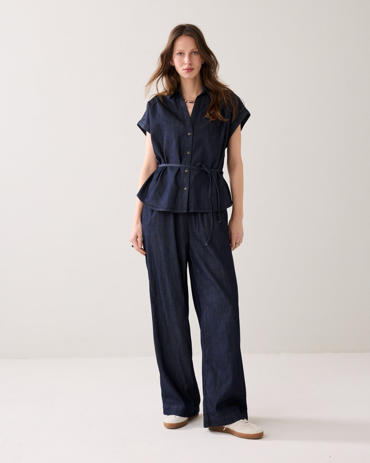Blouse in Rinse Wash