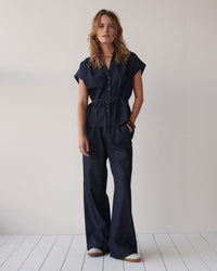 Blouse in Rinse Wash