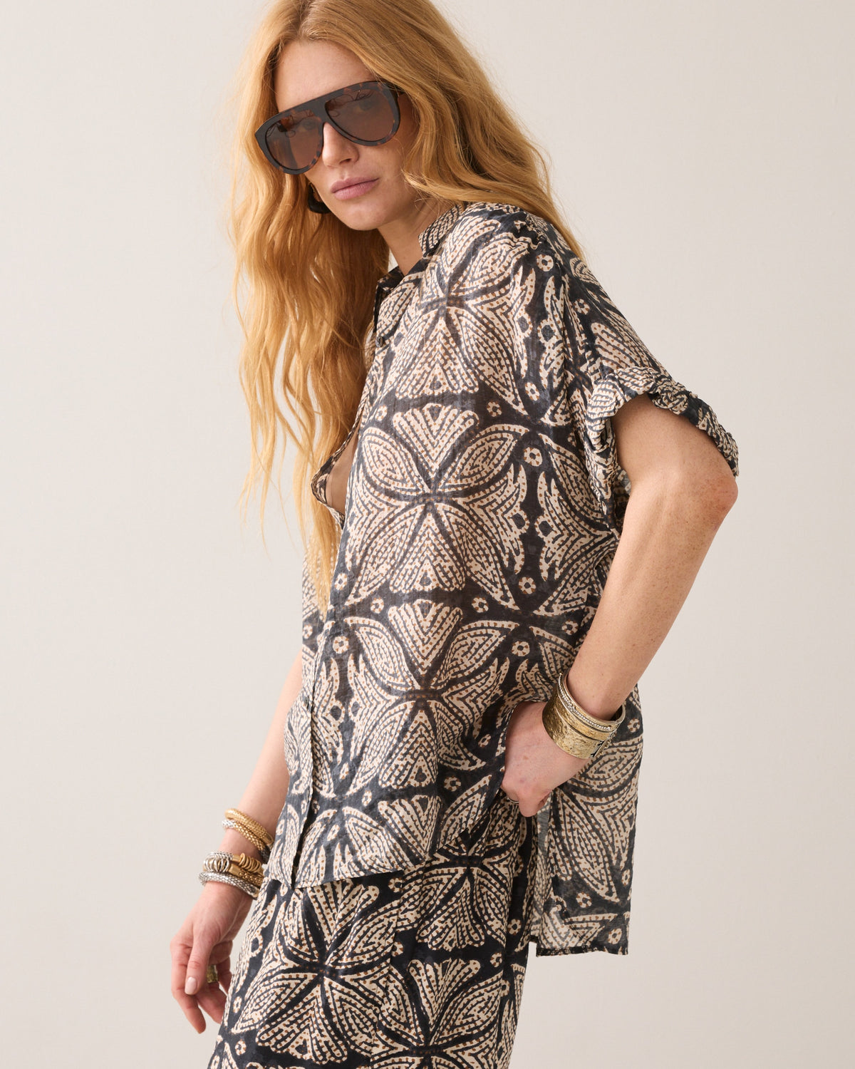 Wear-your-way Blouse with Print