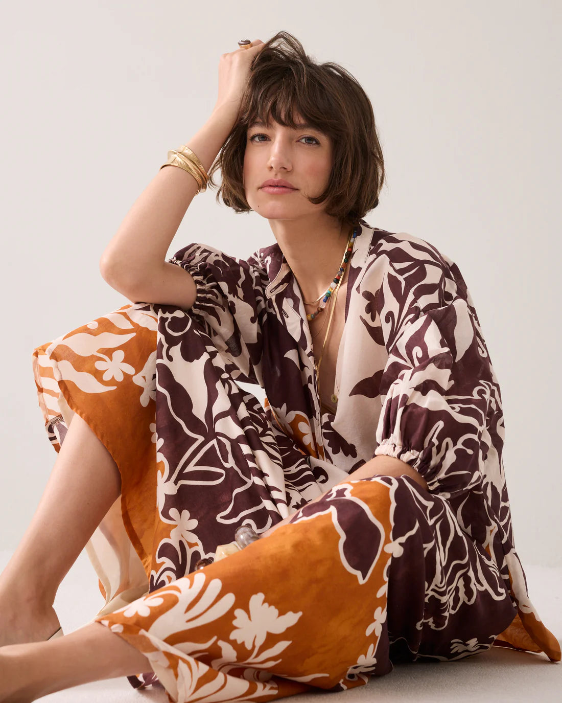 Cotton blouse with Unique Print