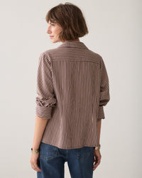 Summum Blouse Two tone stripe small