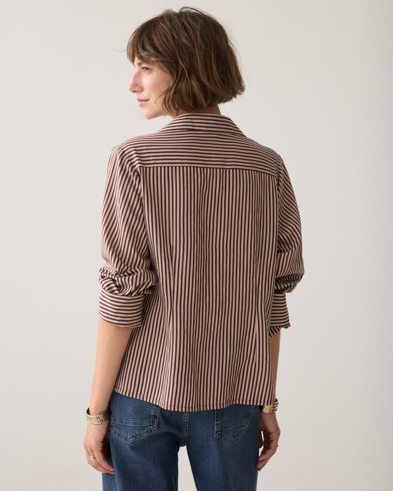 Summum Blouse Two tone stripe small