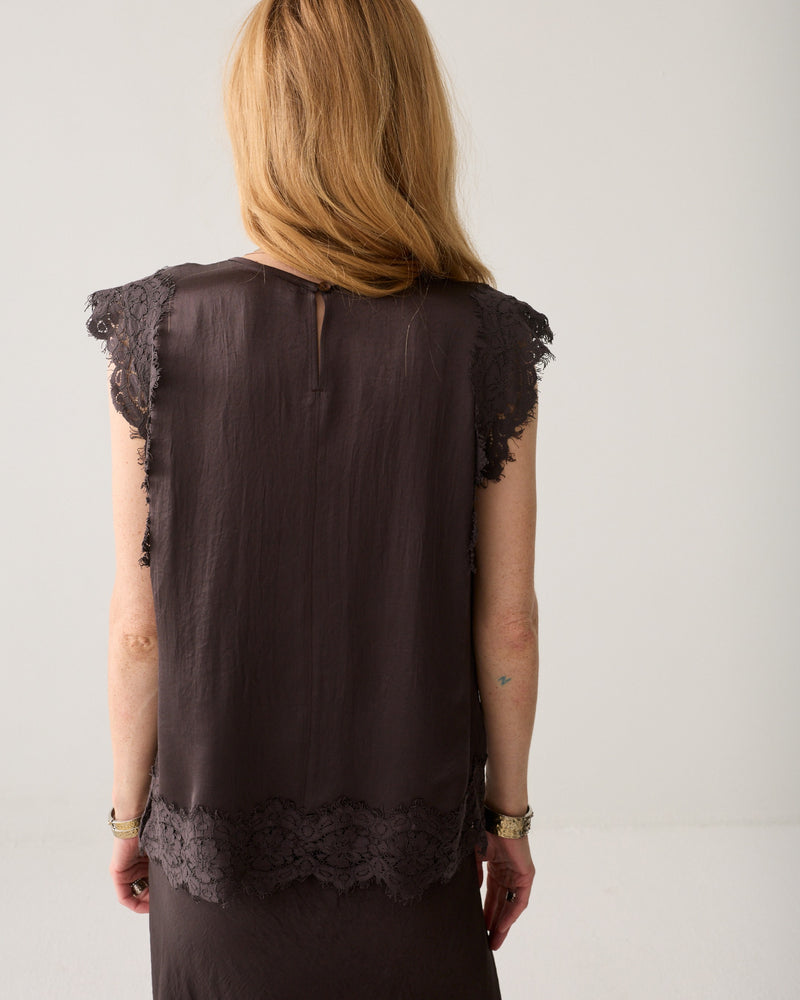 Top sleeveless Silky Casual