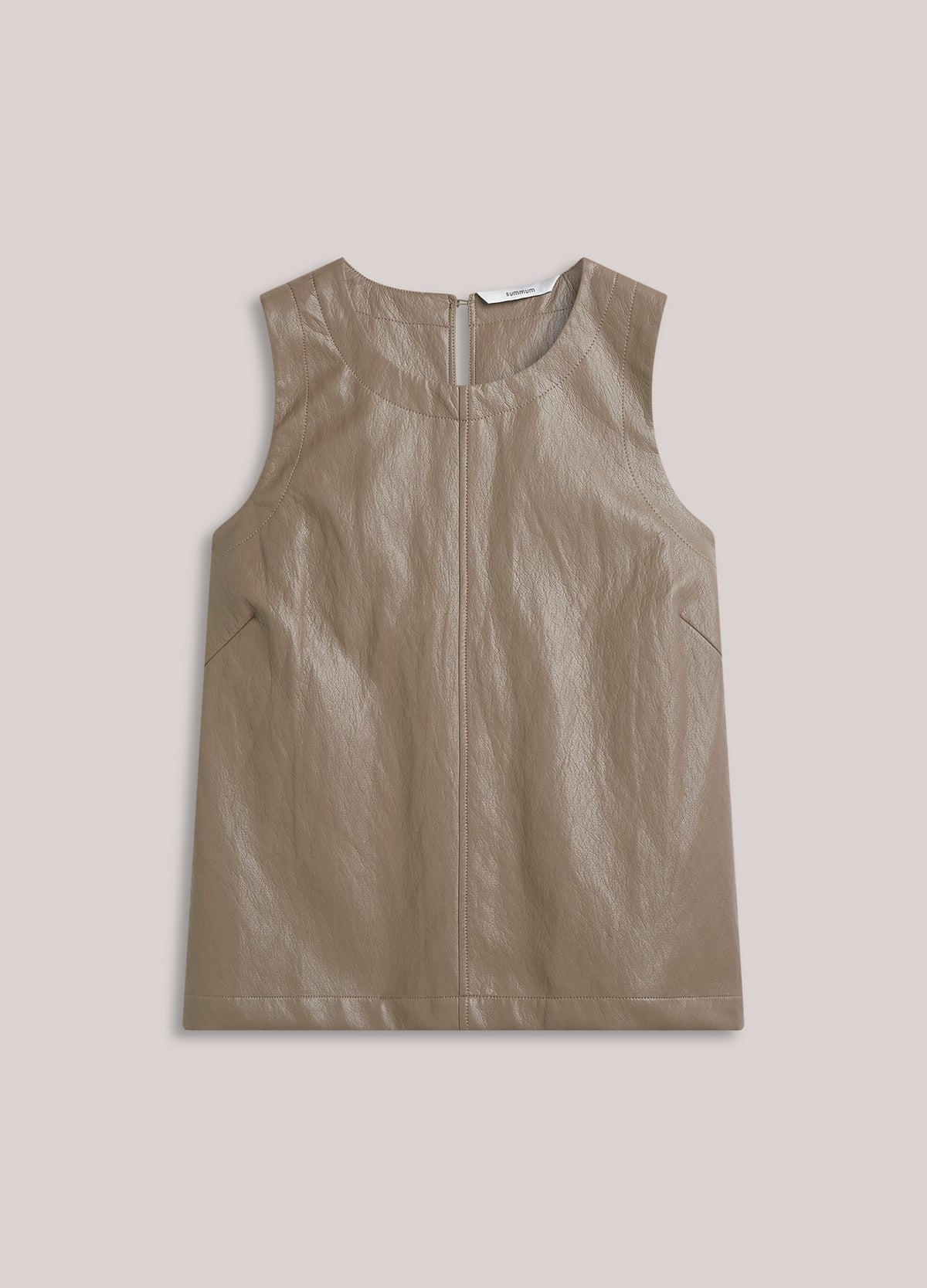 Top Soft Faux Leather - Light taupe