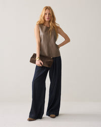 Top Soft Faux Leather - Light taupe