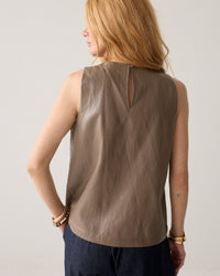 Top Soft Faux Leather - Light taupe