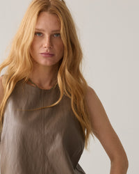 Top Soft Faux Leather - Light taupe