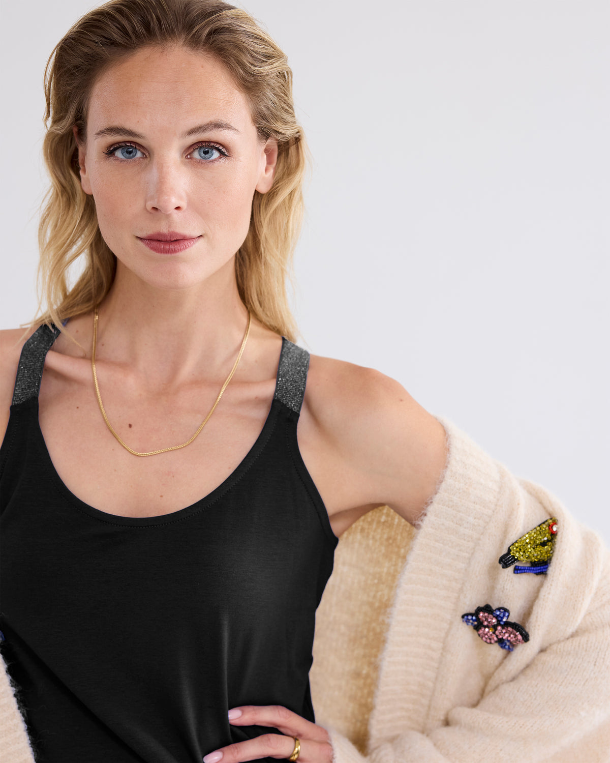 Nice Cami Top with Sparkle Straps