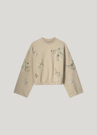 Cropped Jumper with Sequins