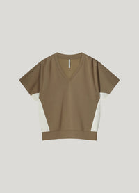 Scuba top with V-neck