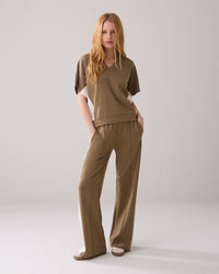 Scuba top with V-neck