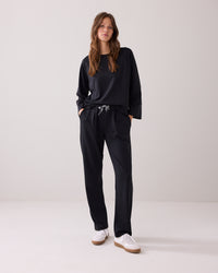 Soft Scuba Pinstripe Top