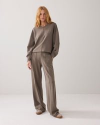 V-neck Top in Washed Modal