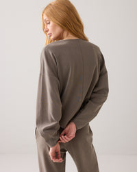 V-neck Top in Washed Modal